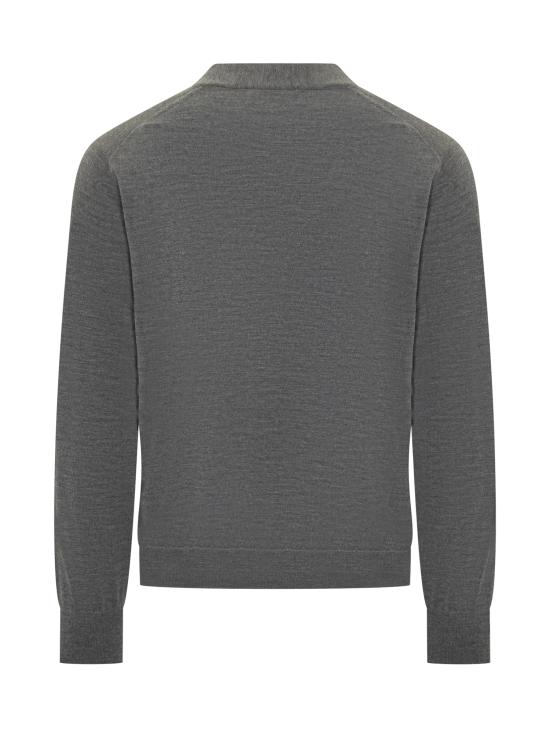 25FW 브루넬로 쿠치넬리 V넥 가디건 M2485156 C079C PIOMBO - BRUNELLO CUCINELLI