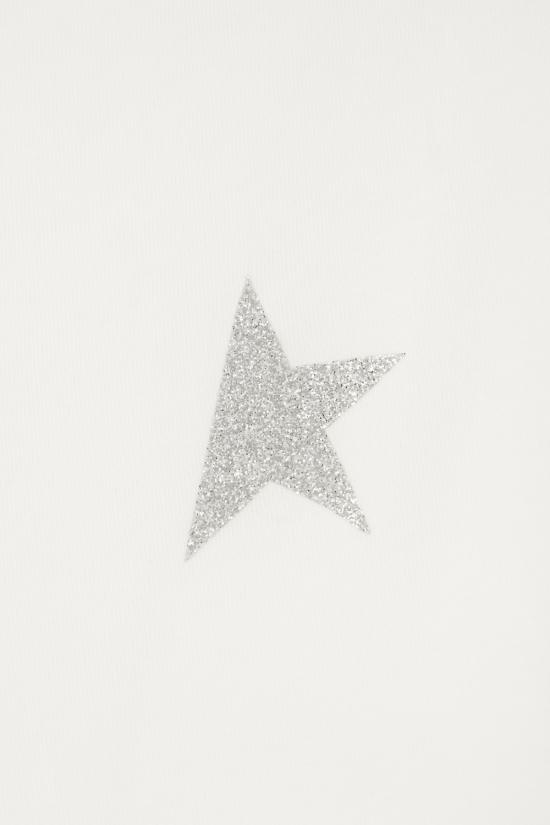 25FW 골든구스 반팔 티셔츠 GWP01220P000594 80185 WHITE SILVER - GOLDEN GOOSE