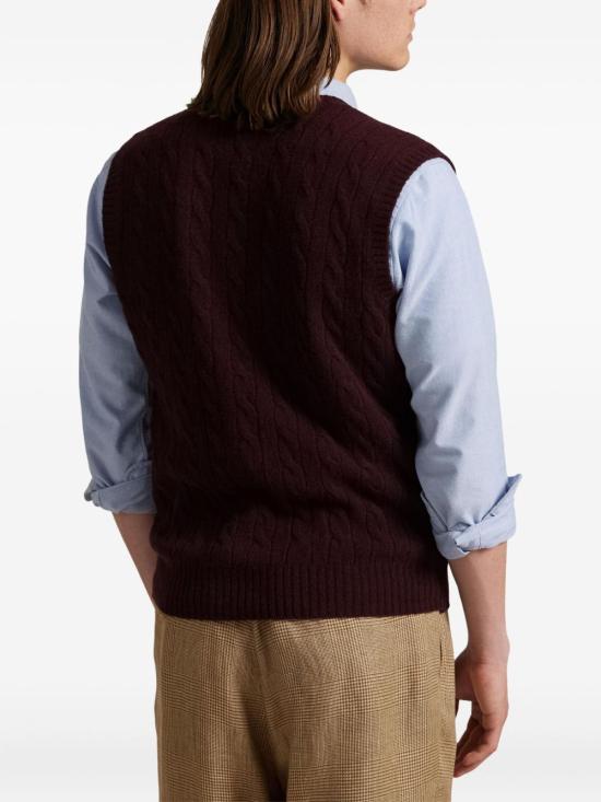 25FW 폴로 랄프로렌 스웨터 710974166 003 Bordeaux - POLO RALPH LAUREN