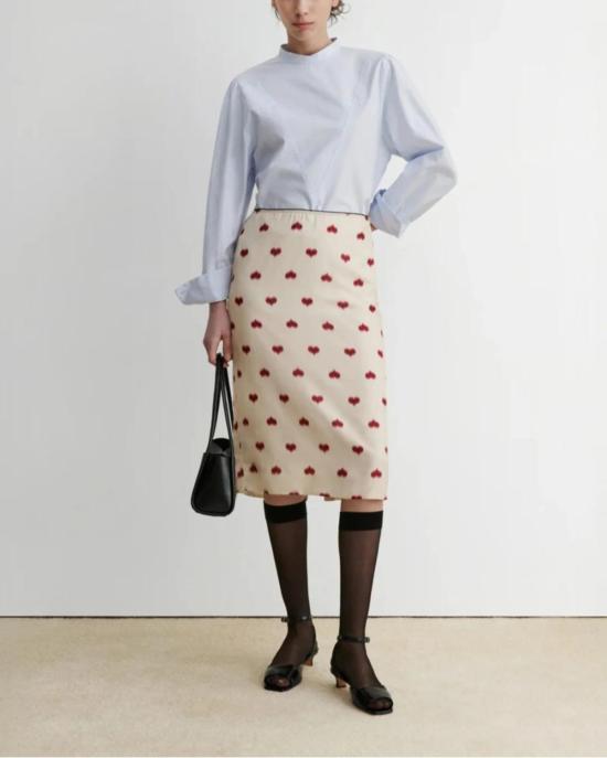  레이첼 코미 미디 스커트 발데라 스커트 크림 - RACHEL COMEY