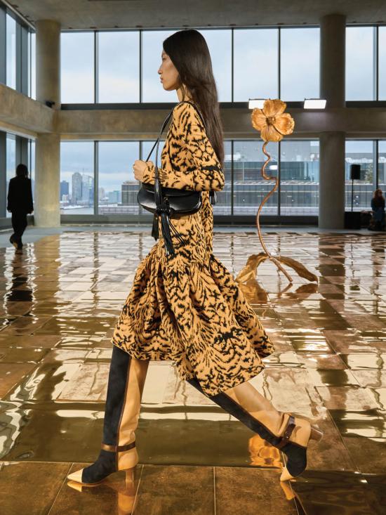  울라 존슨 롱 원피스 페이튼 자카드 니트 카디건 - ULLA JOHNSON