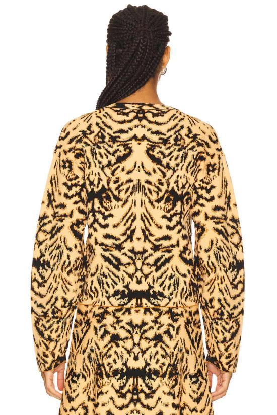  울라 존슨 롱 원피스 페이튼 자카드 니트 카디건 - ULLA JOHNSON