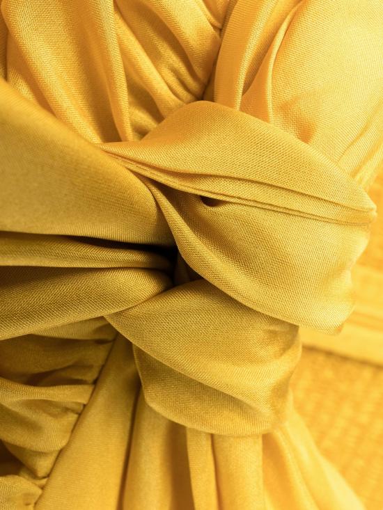  짐머만 롱 원피스 Zimmermann Devi 홀터 맥시 드레스 머스타드 - ZIMMERMANN