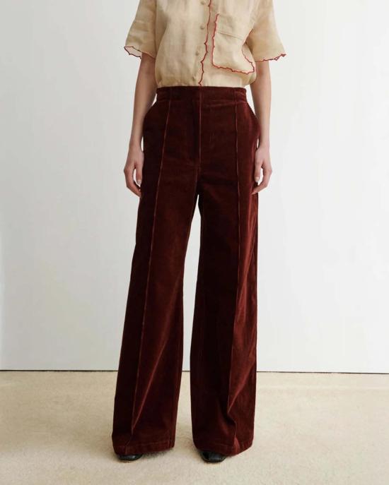  레이첼 코미 스트레이트 팬츠 라넷 팬츠 레드 - RACHEL COMEY