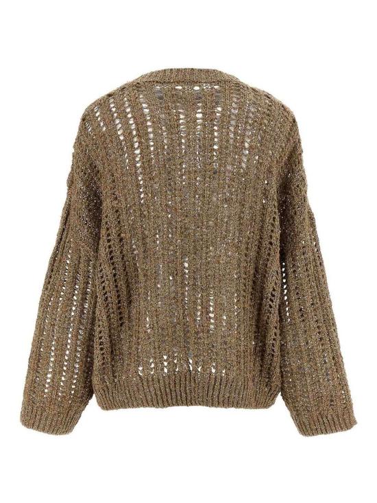 25SS 브루넬로 쿠치넬리 스웨터 MEA393110CQM05 Brown - BRUNELLO CUCINELLI