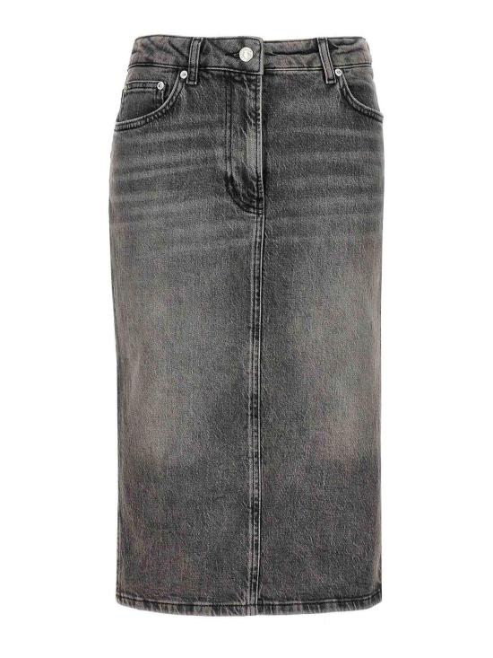  모스키노 미디 스커트 011532191508 Grey