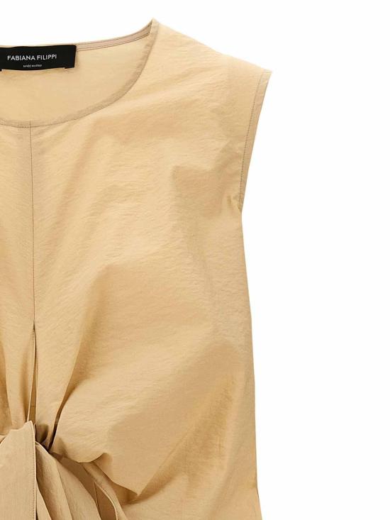  파비아나 필리피 미디 스커트 ABD265F200D8181261 Beige - FABIANA FILIPPI