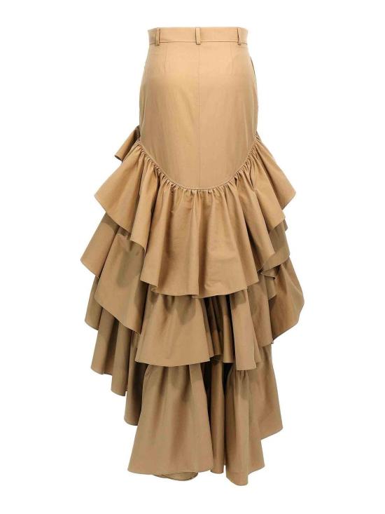  모스키노 미디 스커트 011805140081 Beige - MOSCHINO