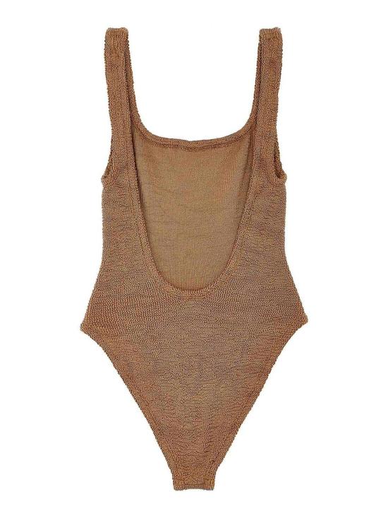  훈자 지 원피스 수영복 SQUARENECKSWIMMETALLICCOCOA Brown - HUNZA G
