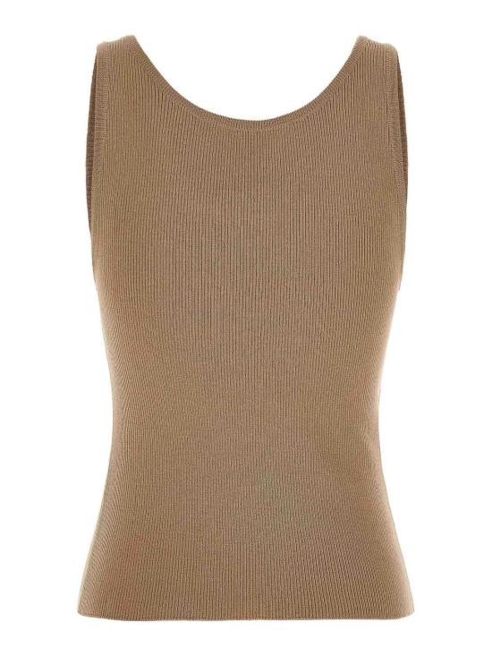  모스키노 민소매 티셔츠 088205010019 Beige - MOSCHINO