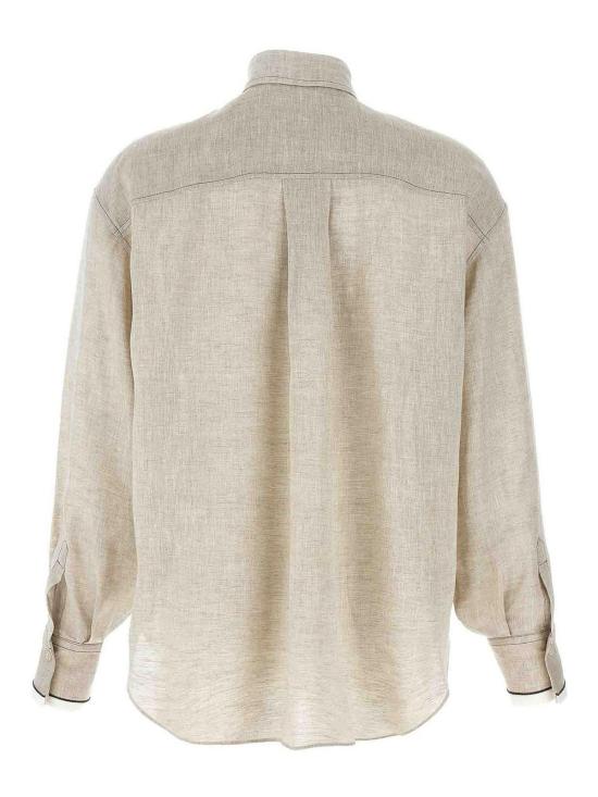  브루넬로 쿠치넬리 셔츠 MM633RD646C200 Beige - BRUNELLO CUCINELLI