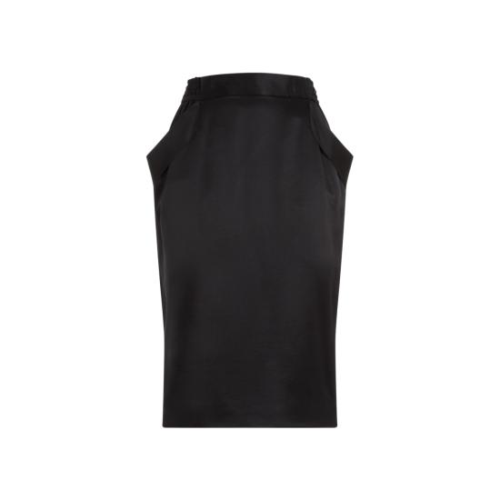  생로랑 미디 스커트 767245 Y6H40 Black