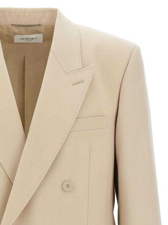 25FW 생로랑 수트 자켓 818489 Y2L822630 BEIGE - SAINT LAURENT