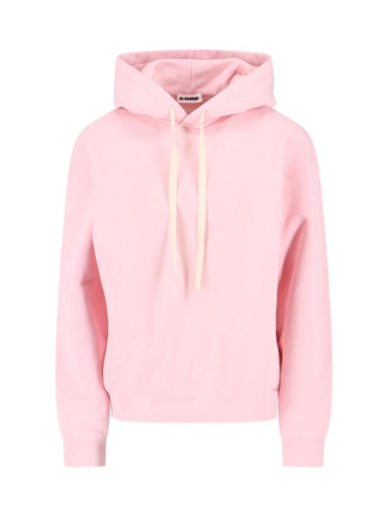 25FW 질샌더 후드 티셔츠 J40GU0121 J20039664 Pink