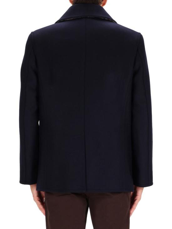 25FW 버버리 울 피코트 8115005 A1222 BLUE - BURBERRY