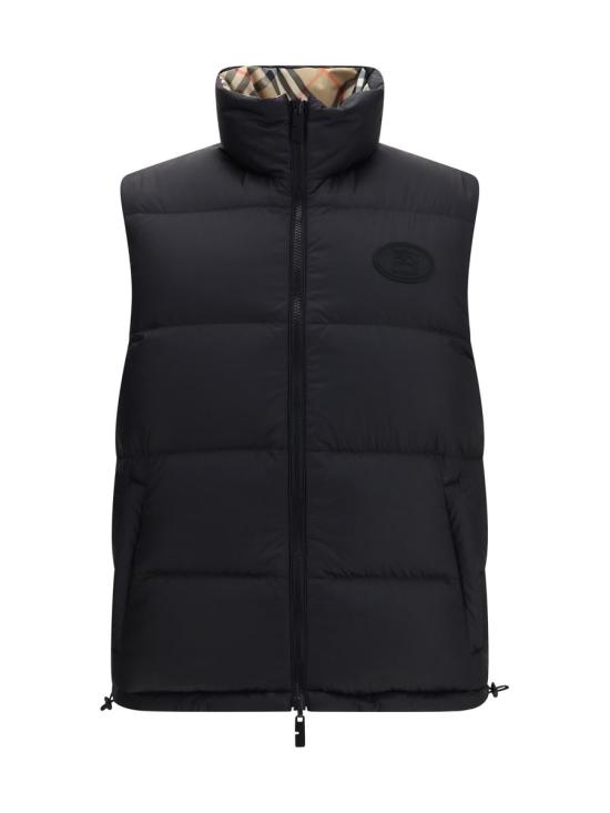 25FW 버버리 리버시블 체크 푸퍼 질레 8110200 B9368 Black - BURBERRY