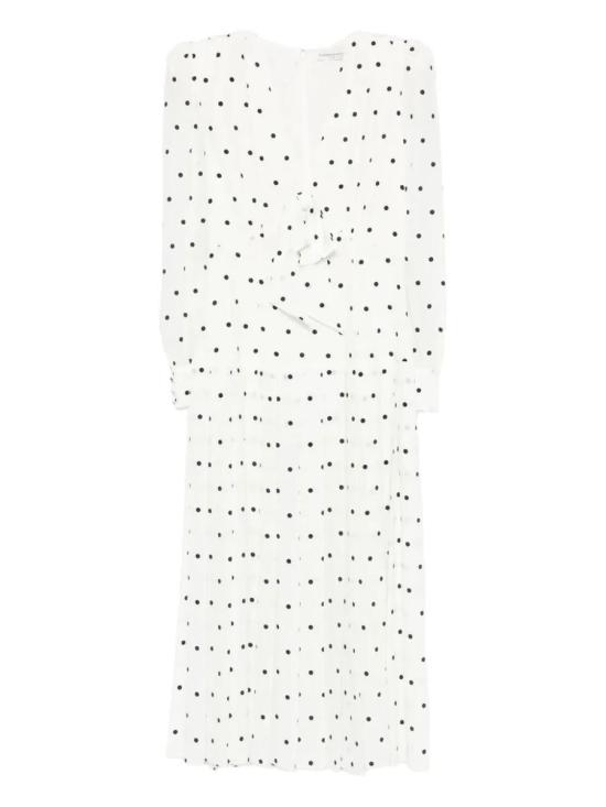 25FW 알레산드라리치 롱 원피스 FABX4111 F4655 0822 WHITE NAVY BLUE