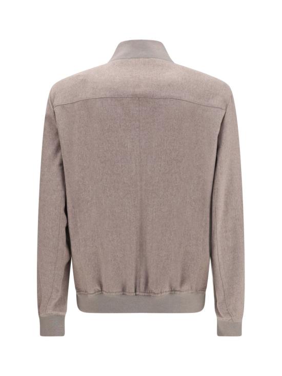 25FW 브루넬로 쿠치넬리 캐시미어 봄버 자켓 MV4216550 CFU75 BROWN - BRUNELLO CUCINELLI