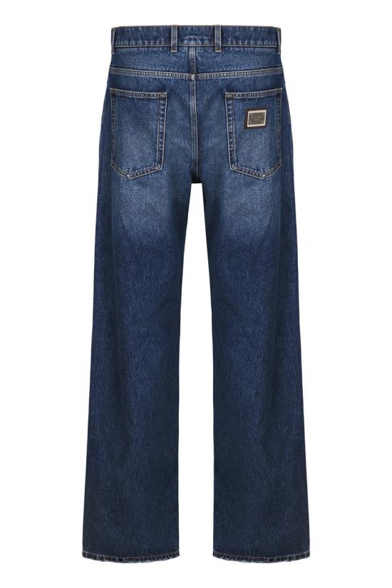 25FW 돌체앤가바나 스트레이트 레그 진 GP0Q8DG8NZ9 S9001 Navy - DOLCE & GABBANA