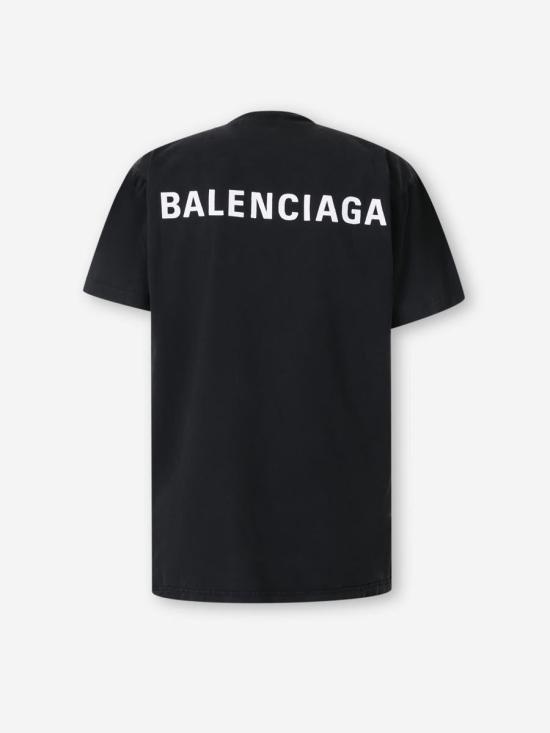 25FW 발렌시아가 긴팔 셔츠 835512TSV09 1041FADED WASHED BLACK Black - BALENCIAGA