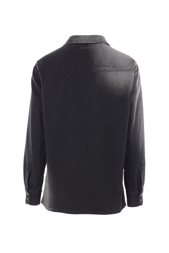 25FW MM6 메종마르지엘라 긴팔 셔츠 SH2DT0024M30011969 Black - MM6 MAISON MARGIELA