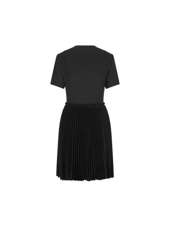 25FW 버버리 울 블랜드 킬트 미니 드레스 8116015A1189 AI25 Black - BURBERRY