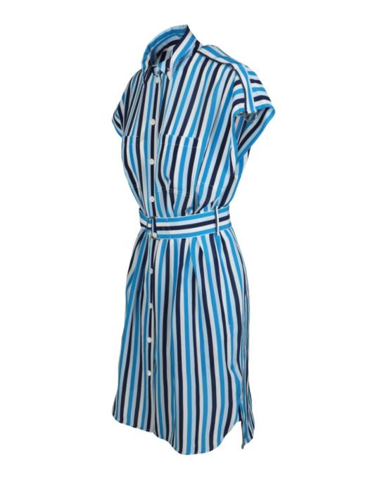  버버리 미디 원피스 8071062 40001 8 Blue - BURBERRY