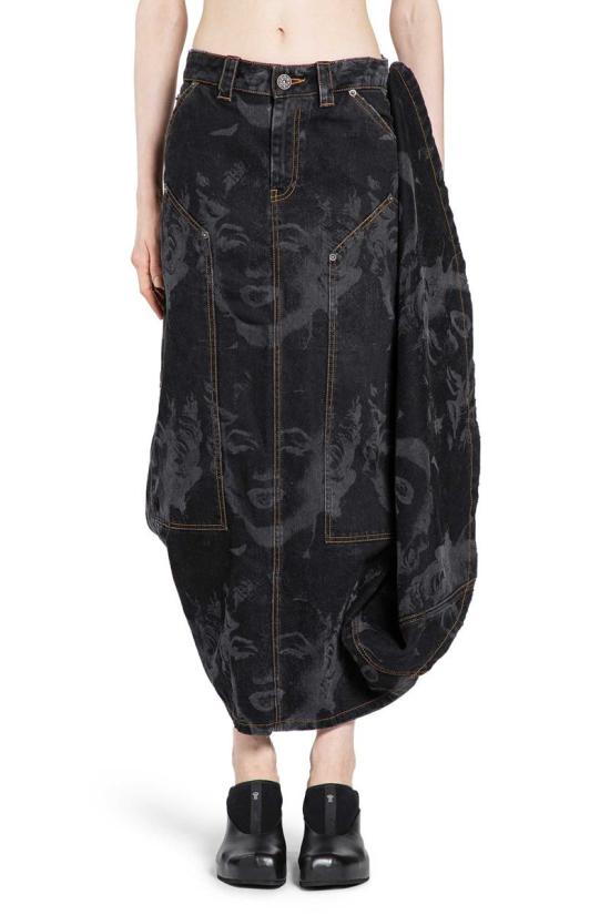 25FW 바퀘라 스커트 VAQ10S003 BLACK Black