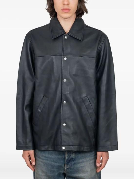 25FW 선플라워 가죽 자켓 6043 Black