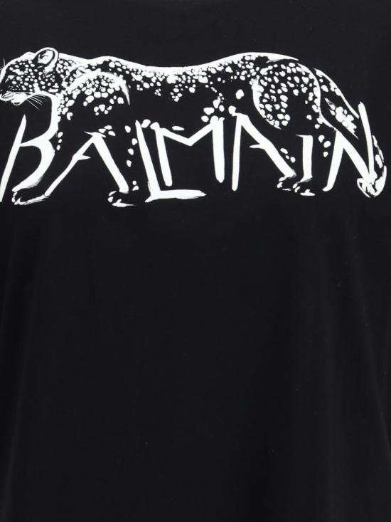 25FW 발망 반팔 티셔츠 FF0EH005GF22 EAB Black - BALMAIN