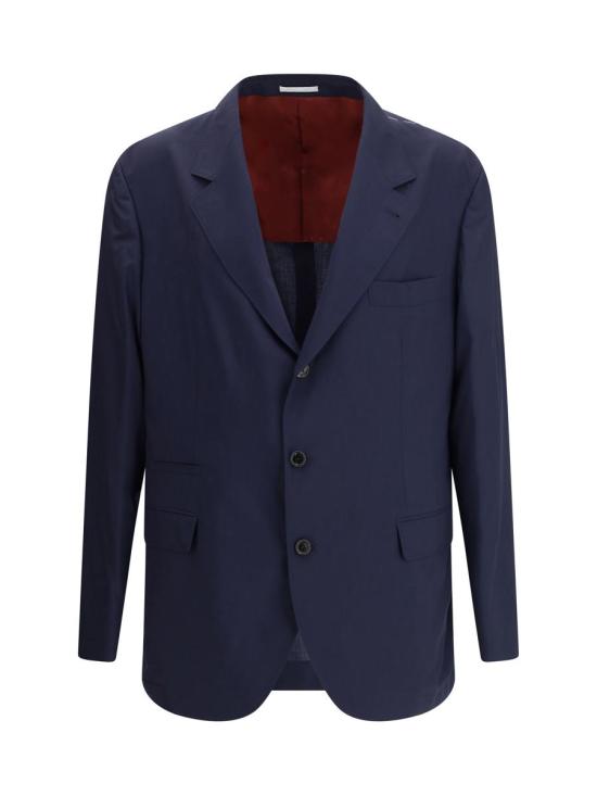 25FW 브루넬로 쿠치넬리 수트 자켓 MHN217BTDY C003 BLUE