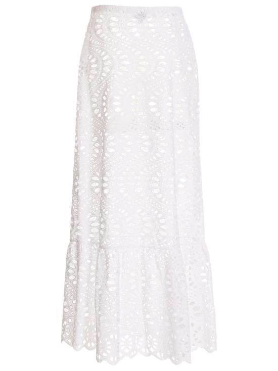  지암바티스타 발리 숏 스커트 23CPRVLE2B4423MAC1101 White - GIAMBATTISTA VALLI