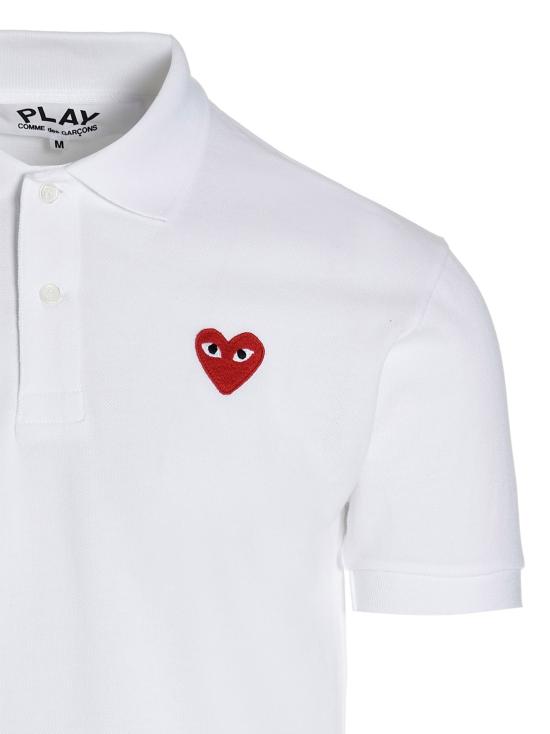 26SS 꼼데가르송 폴로 티셔츠 AXT0065 White - COMME DES GARCONS