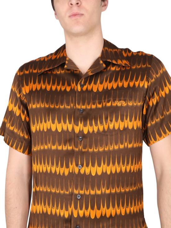  웨일즈보너 반팔 셔츠 MS23SH01 VI038930 Brown - WALES BONNER