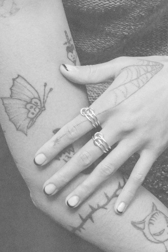  스피넬리 킬콜린 반지 솔라리움 Sg 링 스털링 실버/18k 옐로우 골드