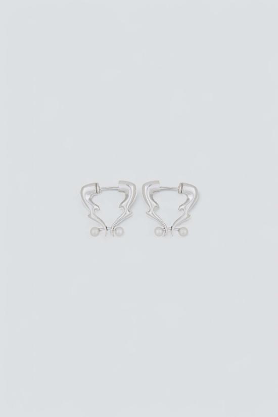  몬도 몬도 이어링 Mondo Mondo 화염 후프 스털링 실버