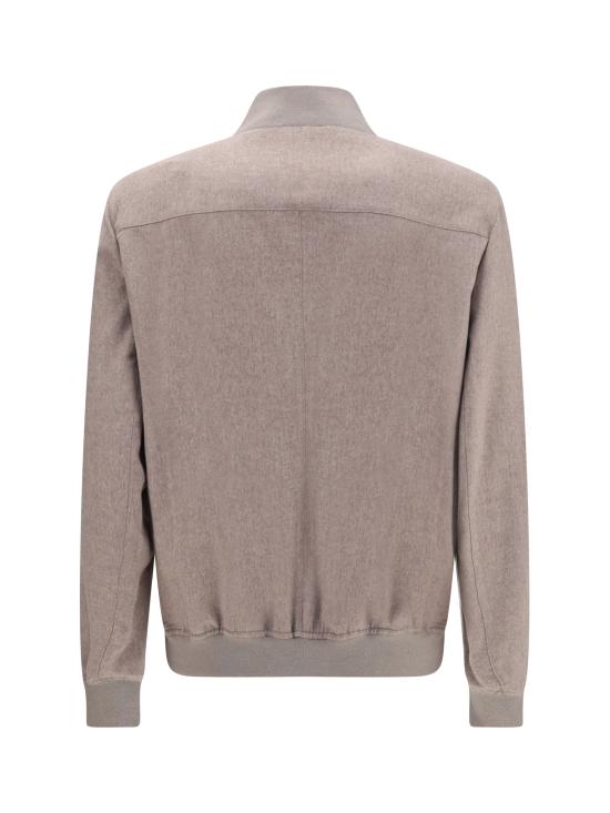 25FW 브루넬로 쿠치넬리 캐시미어 봄버 자켓 MV4216550 CFU75 BROWN - BRUNELLO CUCINELLI