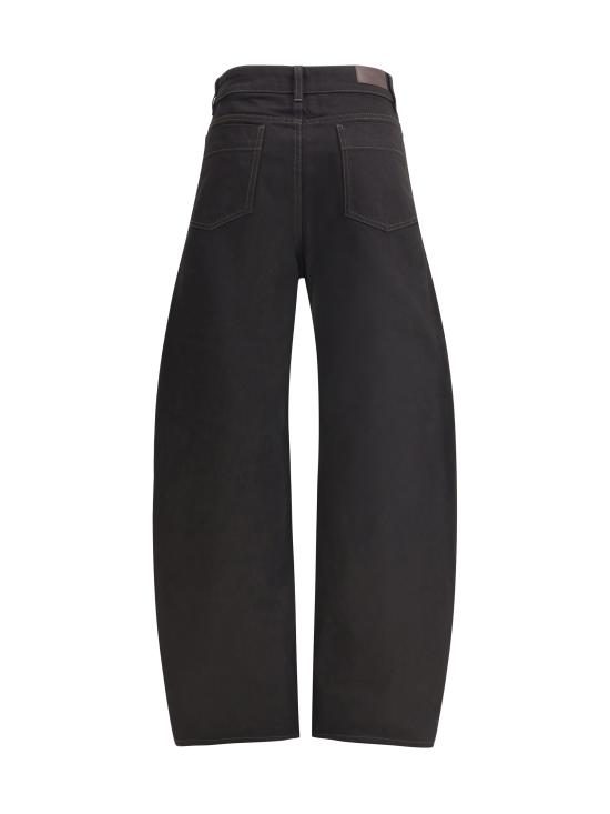 26FW 르메르 하이 웨이스티드 커브드 팬츠 PA1264LD1055 BK999 BLACK - LEMAIRE