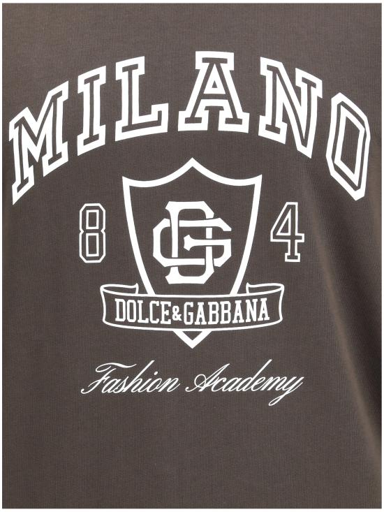 25FW 돌체앤가바나 후드 티셔츠 G8SY0TG7PLR M1348 BROWN - DOLCE & GABBANA