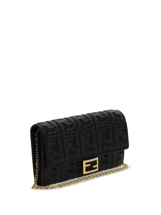 26SS 펜디 바게트 나파 레더 체인 장지갑 8M0365AAJD F0KUR BLACK - FENDI