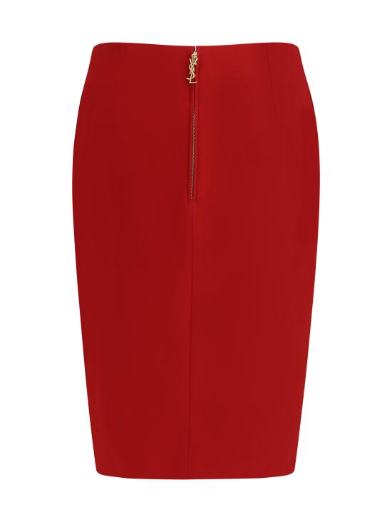 25FW 생로랑 스커트 852654Y5J19 6054 RED - SAINT LAURENT