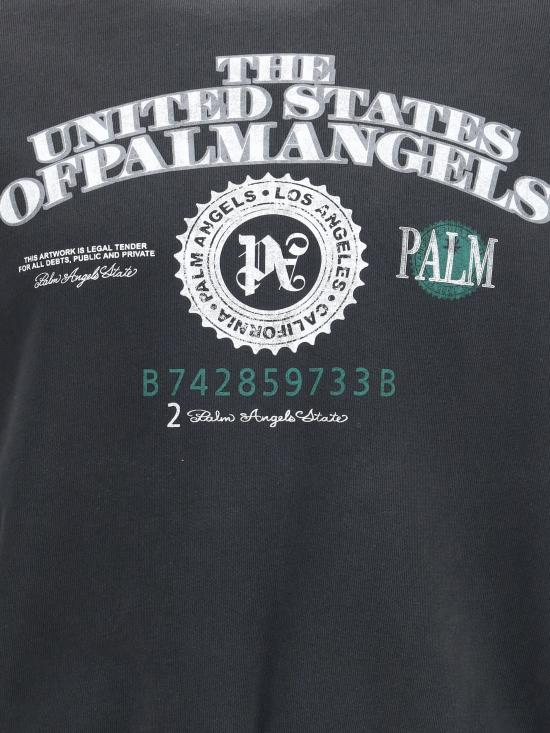 25FW 팜앤젤스 후드 티셔츠 PMBA08JF25FLE002 1305 BLACK - PALM ANGELS