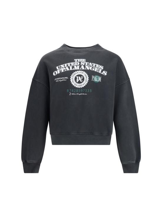 25FW 팜앤젤스 후드 티셔츠 PMBA08JF25FLE002 1305 BLACK