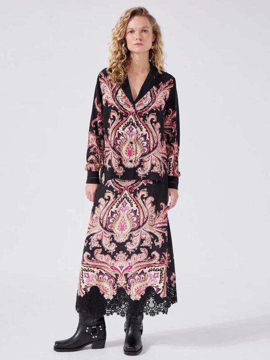  Hayley Menzies 롱 스커트 헤일리 멘지스 지미 실크 - OTHER BRANDS