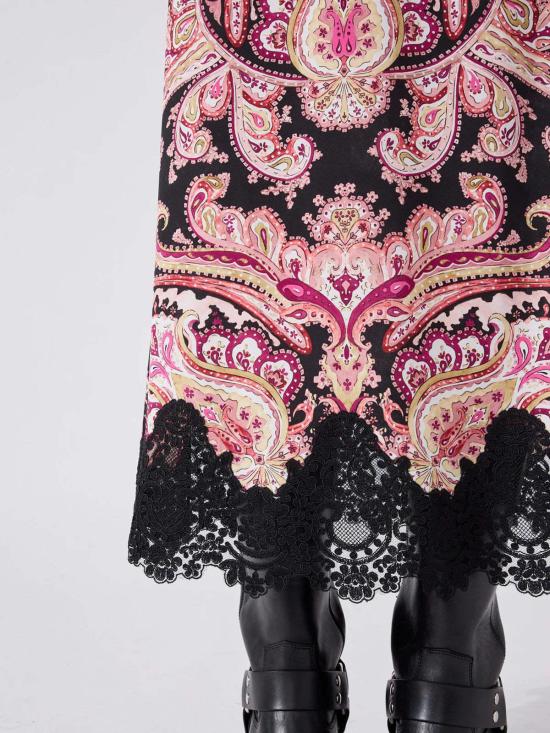  Hayley Menzies 롱 스커트 헤일리 멘지스 지미 실크 - OTHER BRANDS