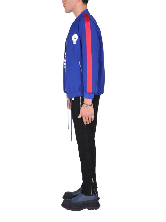  알렉산더 맥퀸 긴팔 티셔츠 666731 QRR424061 BLUE - ALEXANDER MCQUEEN