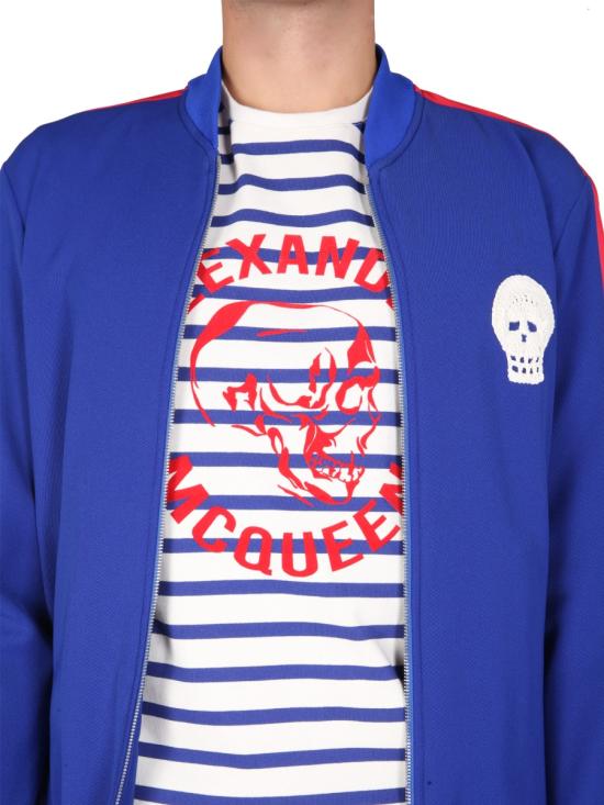  알렉산더 맥퀸 긴팔 티셔츠 666731 QRR424061 BLUE - ALEXANDER MCQUEEN