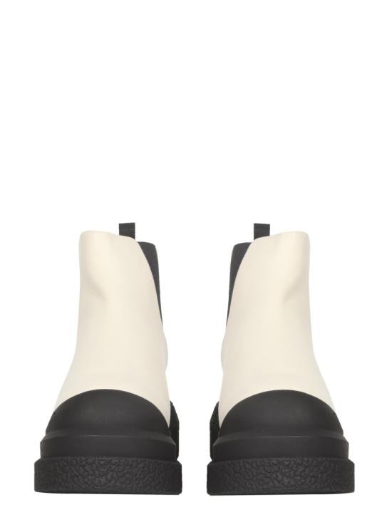  스튜어트 와이츠먼 부츠 CHARLIBTI CHIFFONCALFOAT BLACK BEIGE - STUART WEITZMAN
