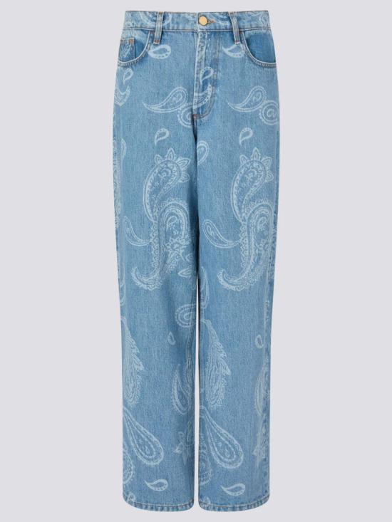  헤일리 멘지스 데님 팬츠 지미 보이프렌드 진