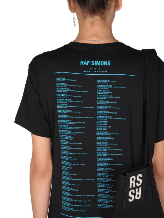  라프 시몬스 반팔 티셔츠 212 W104 190010099 BLACK - RAF SIMONS